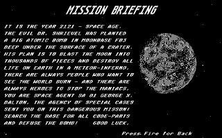 Dangerous Mission atari screenshot